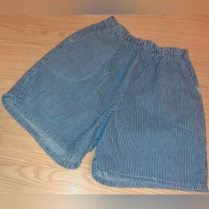 Chic Denim stripe shorts Ladies size Medium